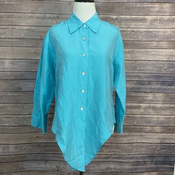 Debra Deroo Tie Front Silk Shirt - Picture 2 of 8